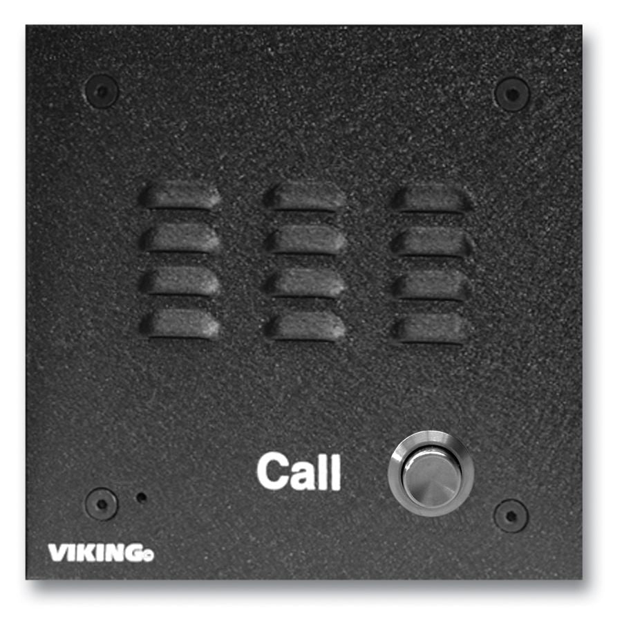 Viking Electronics Speaker Phone with Call Button & Black Aluminum Faceplate E-10A - The Telecom Spot
