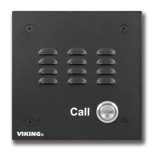 Viking Electronics VoIP Speaker Phone with Call Button Black Aluminum Faceplate with Enhanced Weather Protection (EWP) E-10-IP-EWP - The Telecom Spot