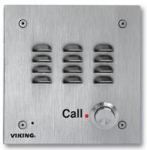 Viking Electronics VoIP Stainless Steel Handsfree Speaker Phone Vandal Resistant 14 Gauge Louvered Stainless Steel E-30-IP - The Telecom Spot