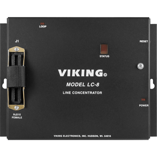Viking LC - 8 8 - Port Line Concentrator – Share Up to 8 Emergency Elevator Phones on a Single Phone Line LC-8 - The Telecom Spot