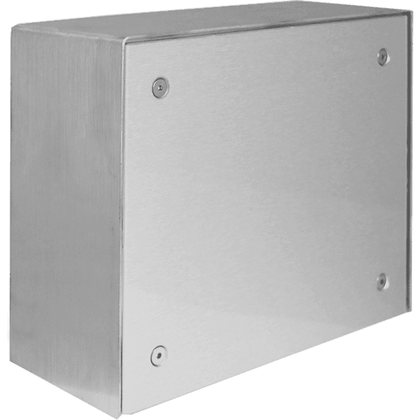 Viking VE - 6X7 - PNL - NRSS Stainless Steel 6x7 Surface Mount Box with Panel, No Rain Guard VE-6X7-PNL-NRSS - The Telecom Spot