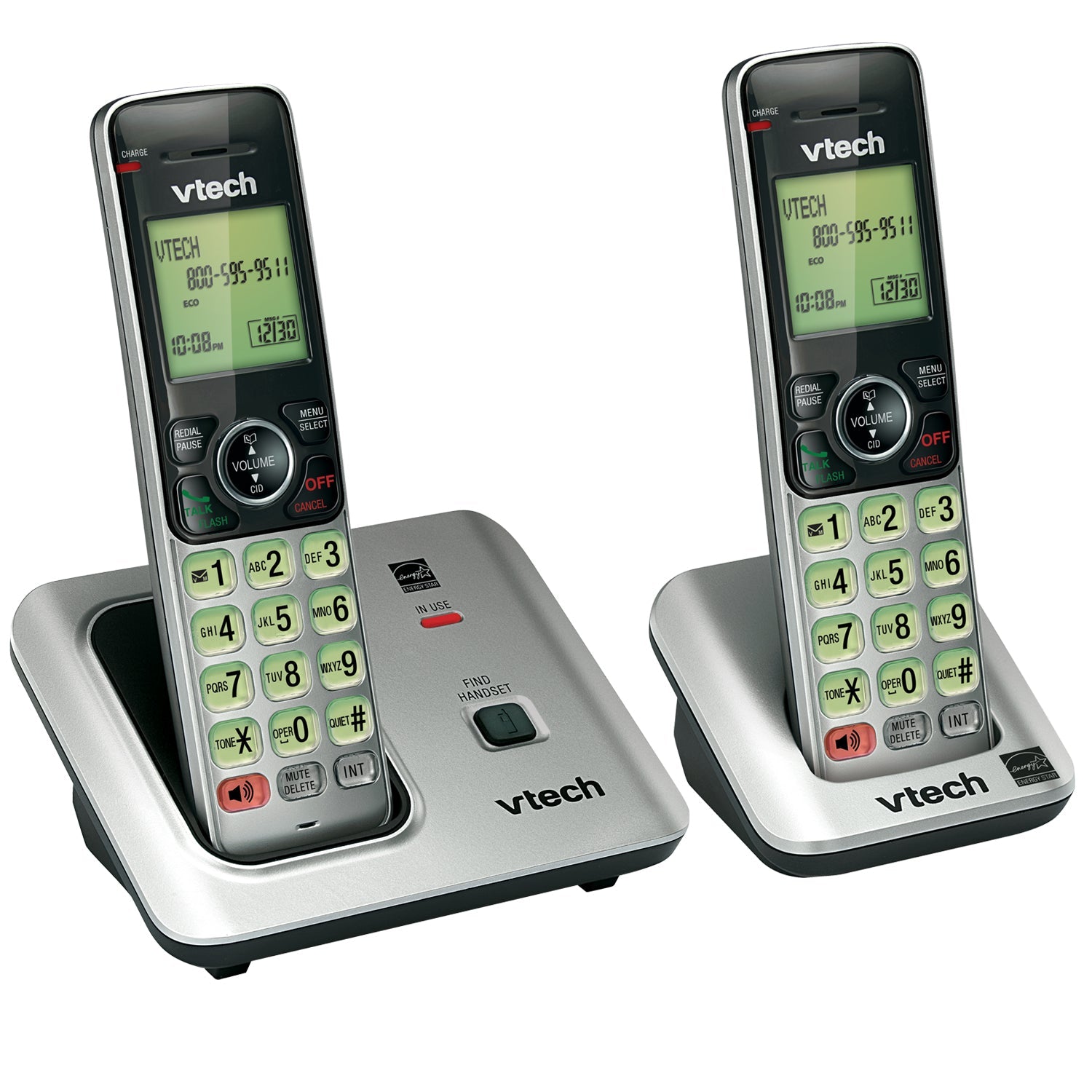 Vtech 2-Handset Cordless CID CS6619-2 - The Telecom Spot