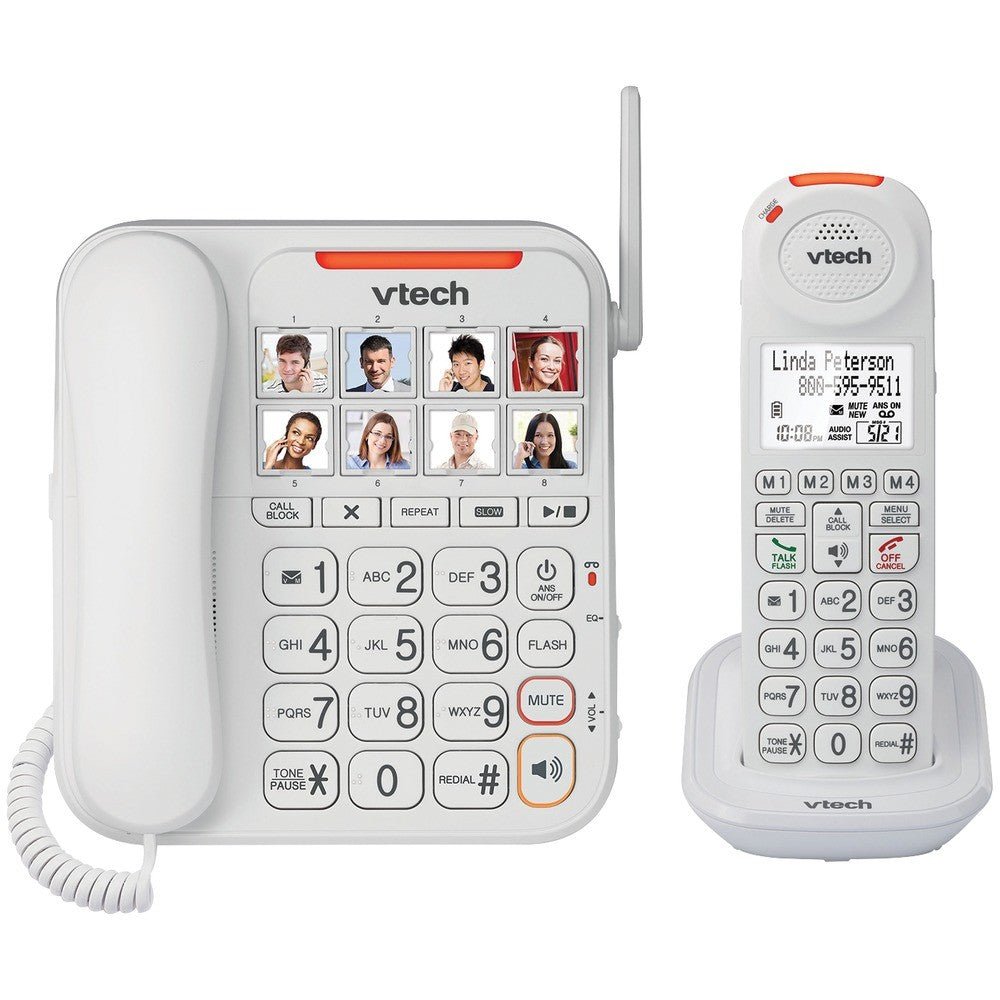 Vtech Careline Amplified Corded/Cordless Phone SN5147 - The Telecom Spot