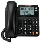 Vtech CL2940 BLACK Corded Telephone with Caller ID/Call Waiting (89-4069-00) CL2940 - The Telecom Spot