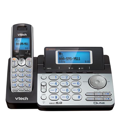 Vtech DS6151 2-LINE DECT CID Dect 6.0 dual Caller ID dual keypad and answering system 80-7009-00 - The Telecom Spot