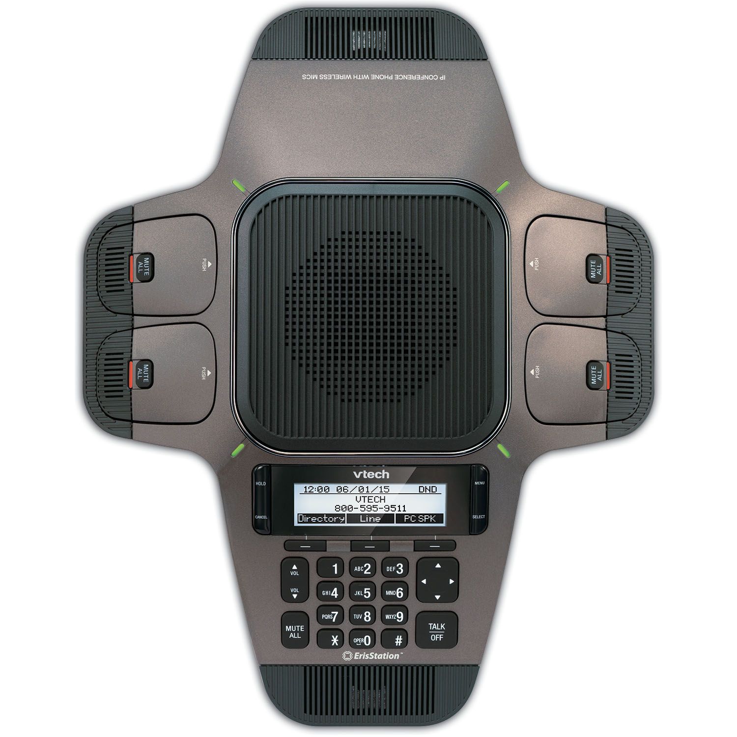 Vtech ErisStation VCS754 SIP Conference Phone with Wireless Mics VCS754 - The Telecom Spot