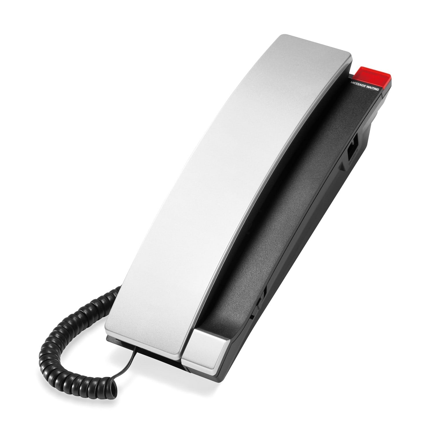 VTech Hospitality A2310 Silver & Black Contemporary Analog 1 - Line Corded Lobby Phone (80 - H024 - 06 - 000) 80-H024-06-000 - The Telecom Spot