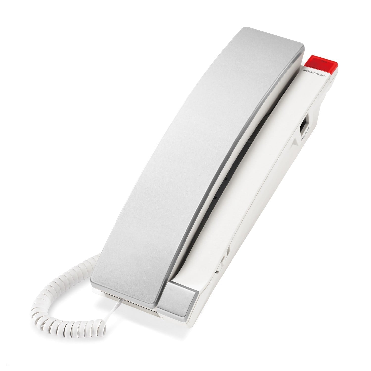 VTech Hospitality A2310 Silver & Pearl Contemporary Analog 1 - Line Corded Lobby Phone (80 - H024 - 11 - 000) 80-H024-11-000 - The Telecom Spot