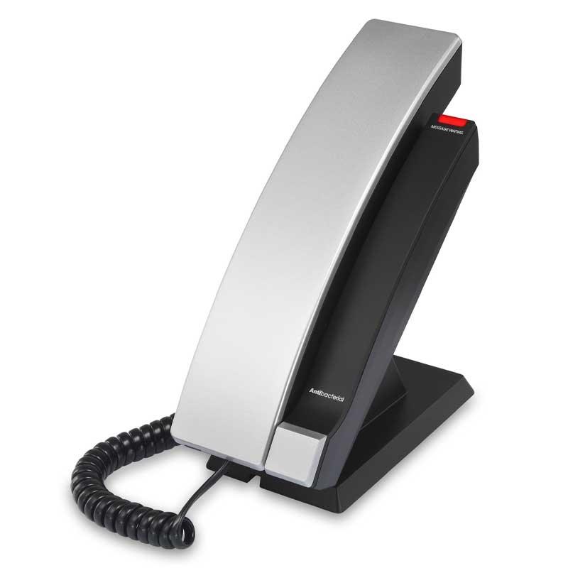 VTech Hospitality CTM - A2315 Silver & Black No Emergency Contemporary TrimStyle Analog 1 - Line Corded Phone (80 - H0H3 - 06 - 000) 80-H0H3-06-000 - The Telecom Spot