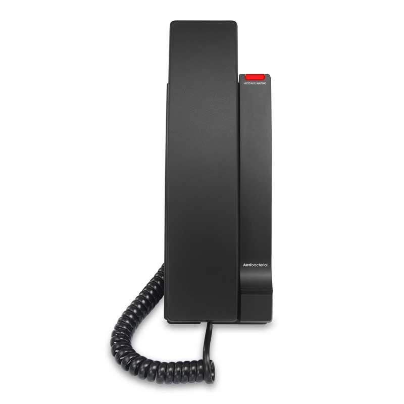 VTech Hospitality CTM - A2315 - WM Matte Black No Emergency Contemporary TrimStyle Analog 1 - Line Corded Phone (80 - H0H4 - 15 - 000) 80-H0H4-15-000 - The Telecom Spot