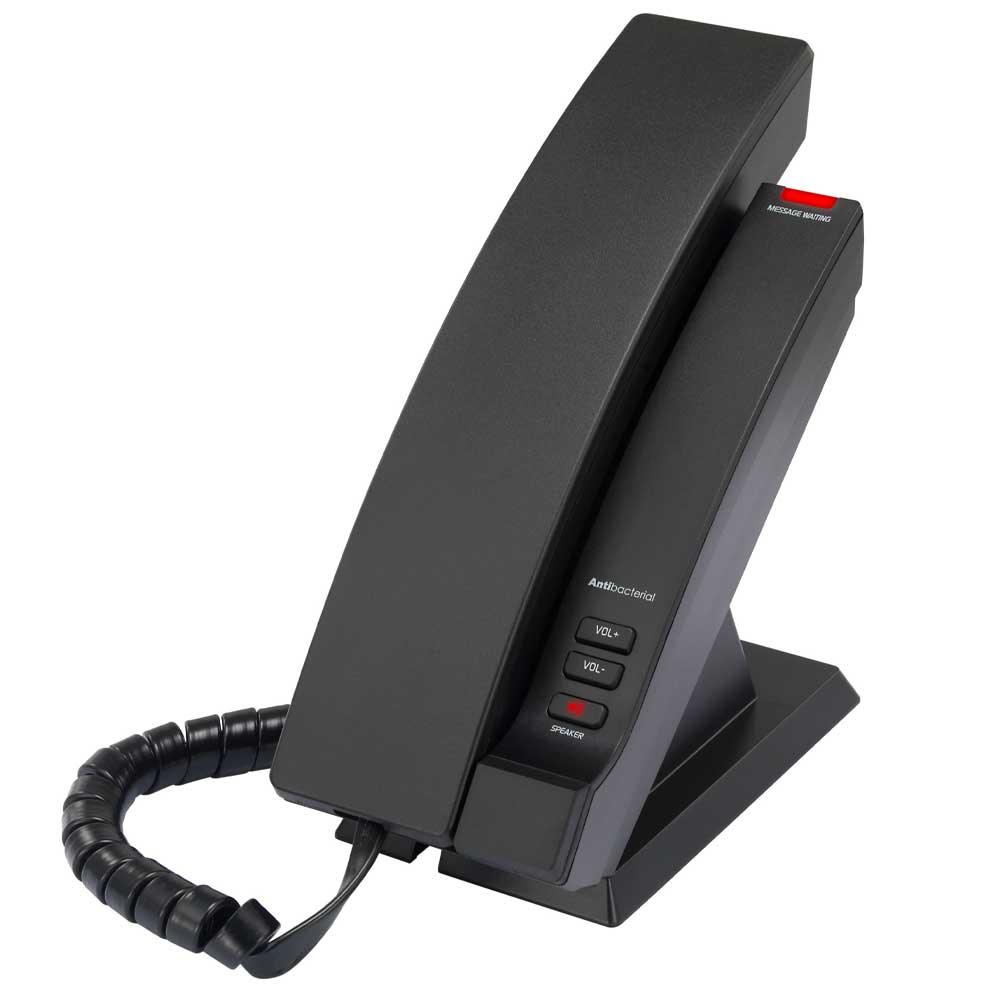 VTech Hospitality CTM - S2315W Matte Black No Emergency Contemporary TrimStyle SIP 1 - Line Corded Phone (80 - H0HT - 15 - 000) 80-H0HT-15-000 - The Telecom Spot