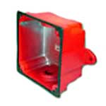 WBB-R Red Waterproof Back Box for Mounting Horn Strobes WBB-R - The Telecom Spot