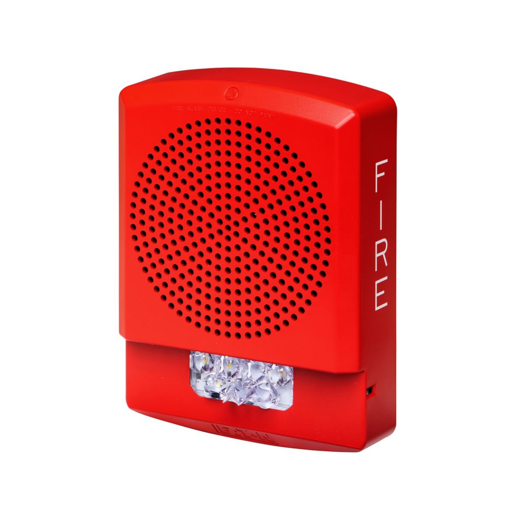 Wheelock ELMTSR Eluxa Indoor Multitone LED Horn Strobe, Red ELMTSR - The Telecom Spot