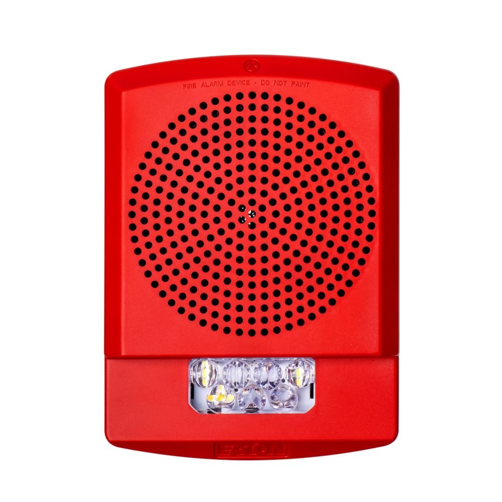 Wheelock ELMTSR Eluxa Indoor Multitone LED Horn Strobe, Red ELMTSR - The Telecom Spot