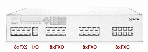 Xorcom XE2011 Asterisk PBX: 8 FXS + 24 FXO + I/O XE2011 - The Telecom Spot