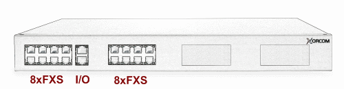 Xorcom XR1-03 Asterisk PBX: 16 FXS + I/O XR1-03 - The Telecom Spot