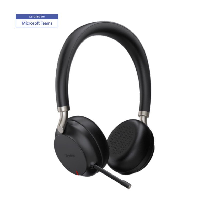 Yealink BH72-Lite Bluetooth Headset Teams Black USB-A BH72-LITE-TEAMS-BLK-A - The Telecom Spot