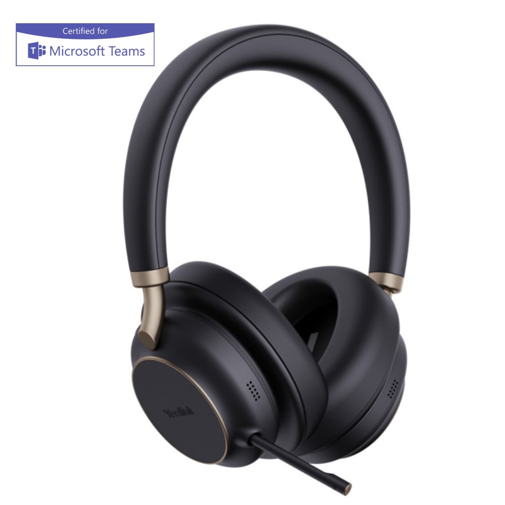 Yealink BH76 Plus Bluetooth Headset BH76-Plus-UC-Black-USB-A - The Telecom Spot