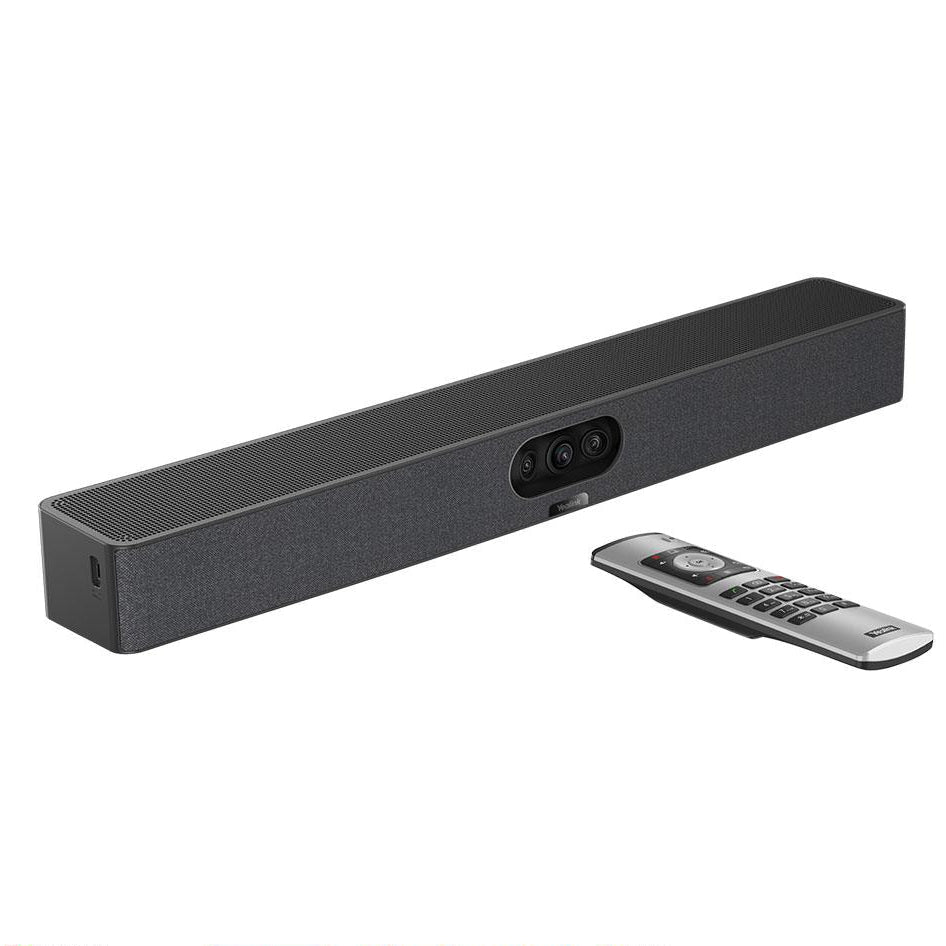 Yealink MeetingBar A25 All-in-One Video Bar – 151° Triple 4K Cameras & 8-Mic Array for Focus Rooms (A25-010) A25-010 - The Telecom Spot