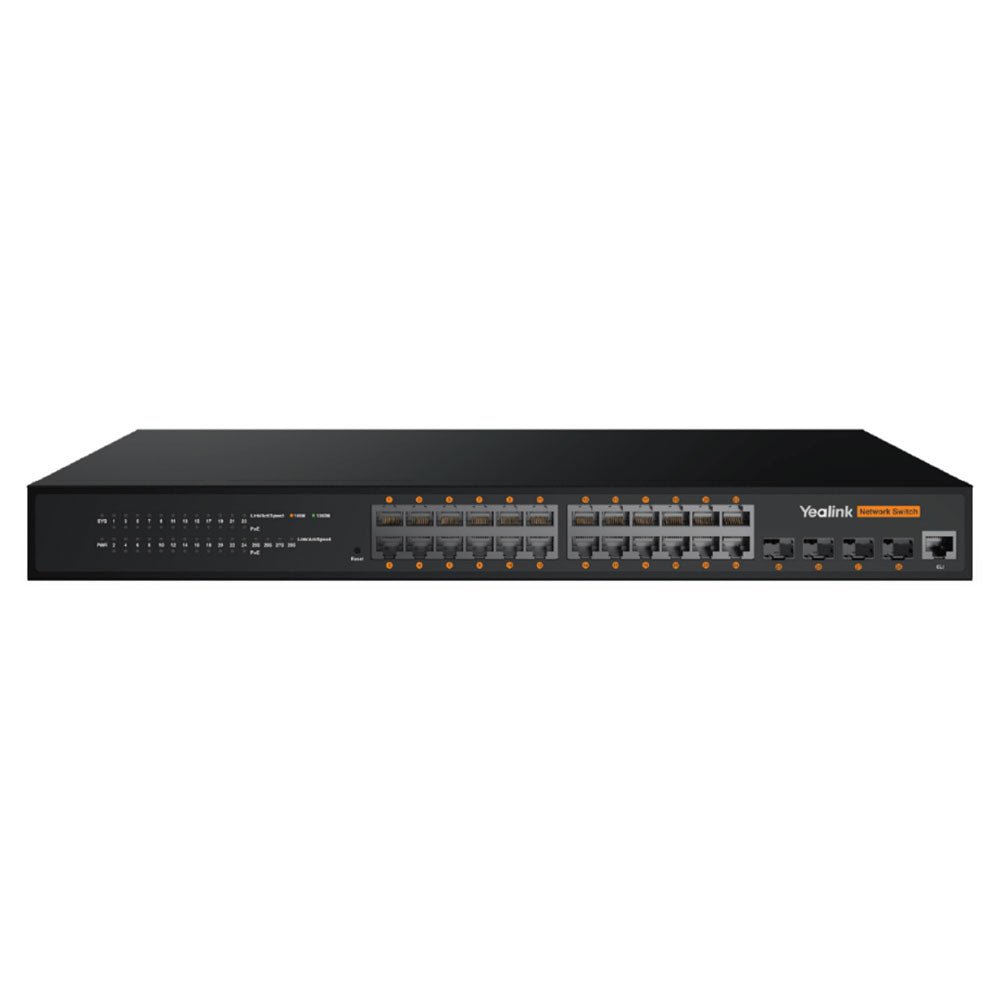 Yealink RCH240 24 - Port PoE L2+ Managed AV Switch (1303228) RCH240 - The Telecom Spot