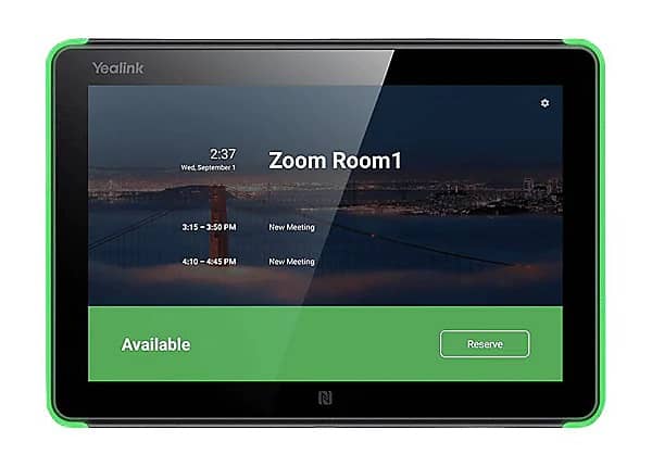 Yealink RoomPanel Scheduling Device ROOMPANEL-ZOOM - The Telecom Spot