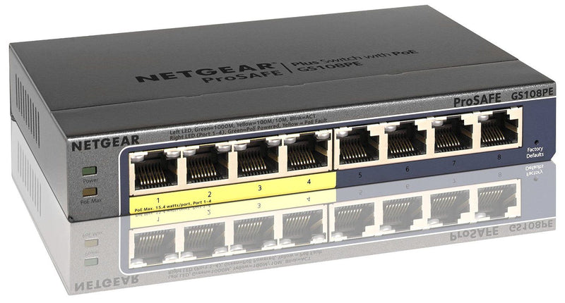 Netgear 8 Port Gigabit Switch with 4 POE