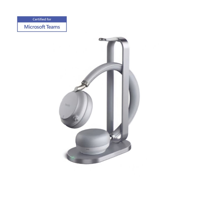 Yealink BH72 Bluetooth Headset with Charging Stand Teams Light-Gray USB-A